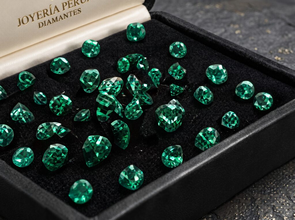 Lotes de esmeraldas naturales para joyerías en Perú